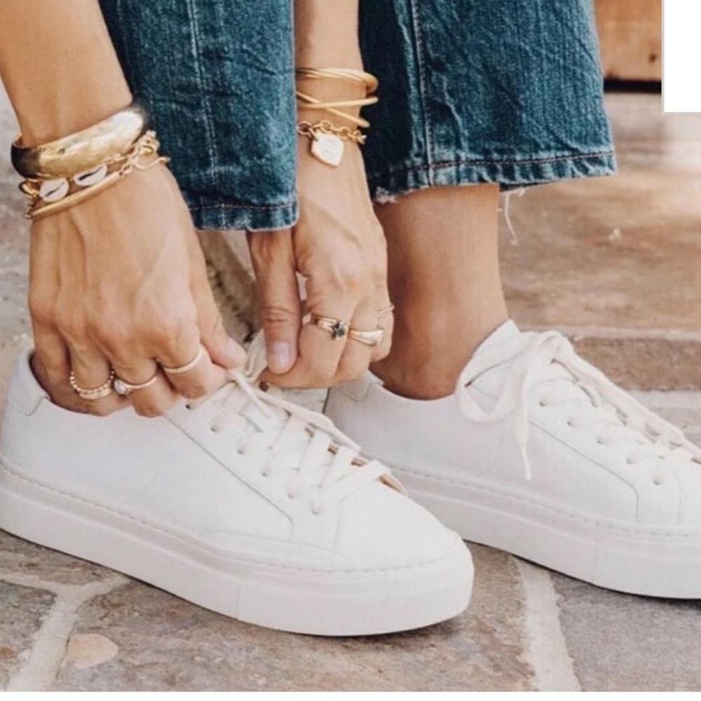 Soludos Women's White Sneakers size 6 gently used